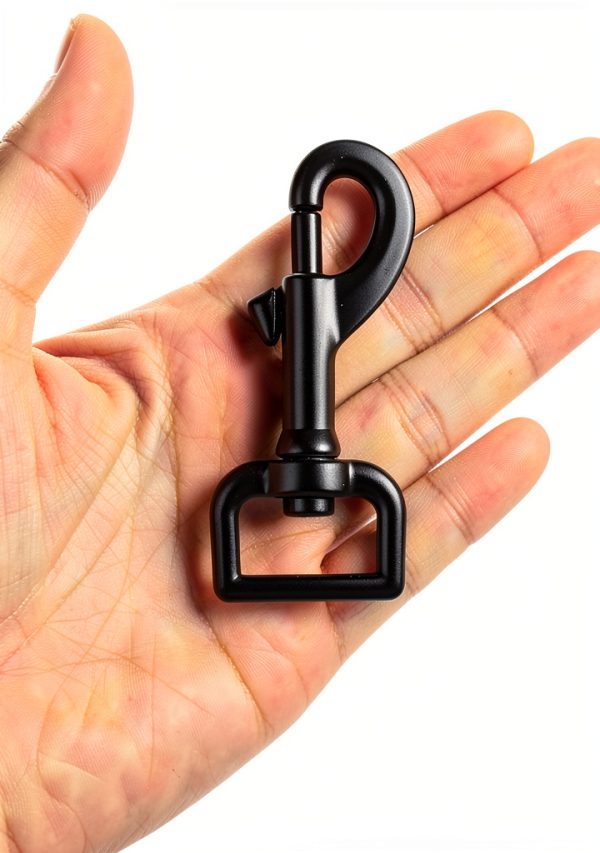 Swivel Eye Bolt Snap Hooks Black Dog Leash Clips Buclefy 3/4in 4pcs-2