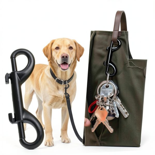 4-Pack Heavy Duty Double Ended Snap Hooks, 3.5 Inch Zinc Alloy Trigger Clips for Dog Leash, Horse Bucket, Gate Latch, Keychain, Farm & Outdoor Use, Corrosion-Resistant Metal Clips with Spring Bolt-1