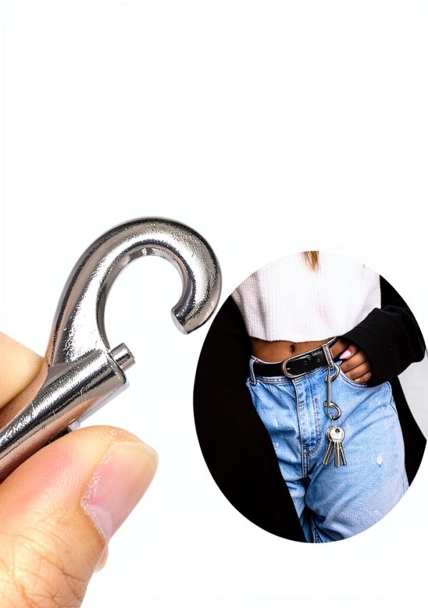 4Pcs Snap Hooks, 3.5 in Heavy Duty Metal Clips Double Ended Snap Hooks, Silver Dog Leash Clips for Pet Leash Water Bucket Hook Key Holder Carabiner, Indoor & Outdoor Use-5