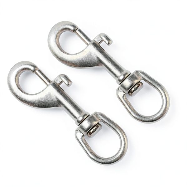 3.5 Inch Heavy Duty Swivel Snap Hooks 2-Pack KornaDoz Bolt Snap-1