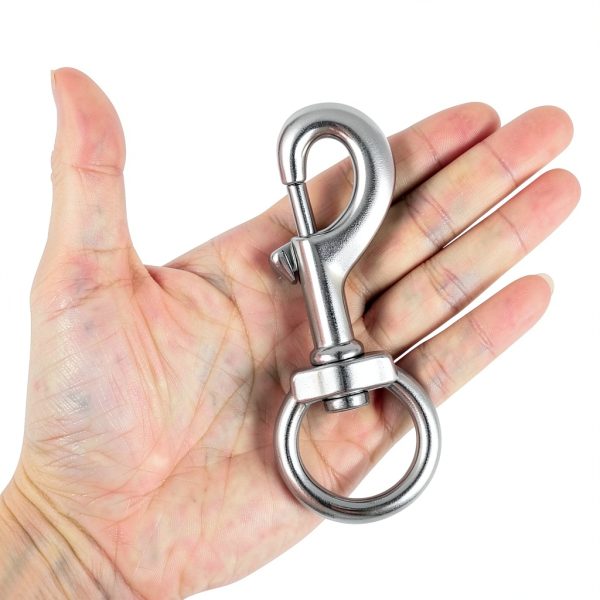 Swivel Eye Bolt Snap Hooks Buclefly Zinc Alloy 4.7" Clip 2pcs-2