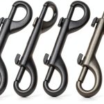 4-Pack Heavy Duty Double Ended Snap Hooks, 3.5 Inch Zinc Alloy Trigger Clips for Dog Leash, Horse Bucket, Gate Latch, Keychain, Farm & Outdoor Use, Corrosion-Resistant Metal Clips with Spring Bolt-0
