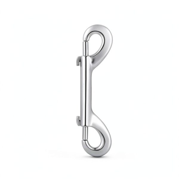 Double Ended Bolt Snap Hook - Buclefly 4.7" Silver Metal Clips 5pcs-1