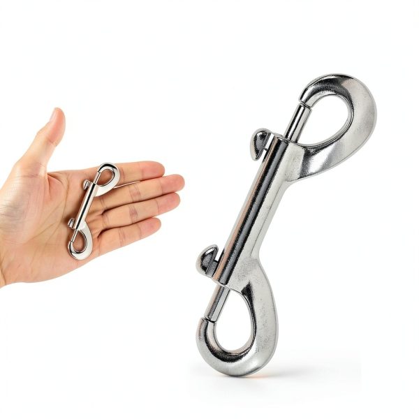 Double Ended Snap Hooks 4pcs 3.5 Inch Zinc Alloy Duty Hongliang Silver-1
