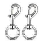 Swivel Eye Bolt Snap Hooks Buclefly Zinc Alloy 4.7" Clip 2pcs-0