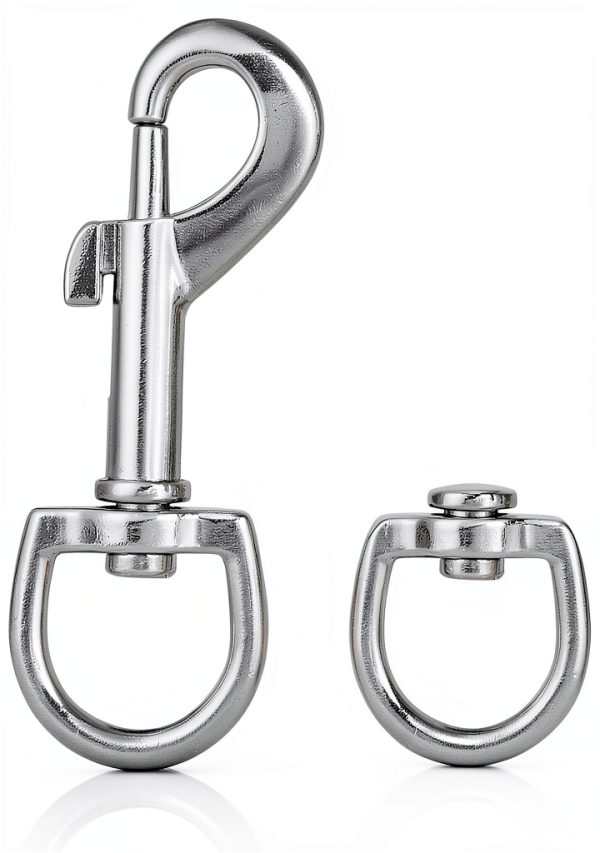 3 Inch Swivel Snap Hooks, 12Pcs Heavy Duty Pet Leash Hooks Swivel Eye Snap Clips for Dog Leash DIY Crafts Project-2
