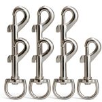 3 Inch Swivel Snap Hooks, 12Pcs Heavy Duty Pet Leash Hooks Swivel Eye Snap Clips for Dog Leash DIY Crafts Project-0