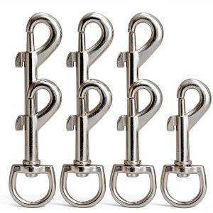 3 Inch Swivel Snap Hooks, 12Pcs Heavy Duty Pet Leash Hooks Swivel Eye Snap Clips for Dog Leash DIY Crafts Project-0