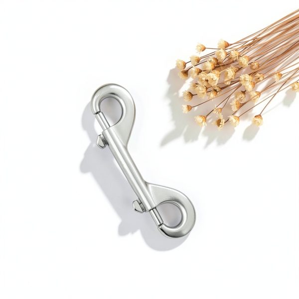 Double Ended Eye Bolt Snaps Hook Sliver Trigger Clips Chain Metal Clips 3.5 Inch 4pcs for Dog Leash Key Chain Horse Tack Pet Feed Bucket Garage Use-3