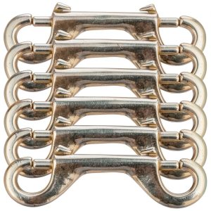 Double Ended Bolt Snap 4" Solid Brass - Jeffers 6 Pack-0