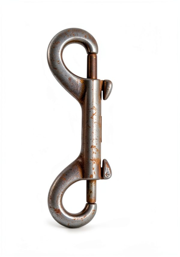 4Pcs Snap Hooks, 3.5 in Heavy Duty Metal Clips Double Ended Snap Hooks, Silver Dog Leash Clips for Pet Leash Water Bucket Hook Key Holder Carabiner, Indoor & Outdoor Use-3