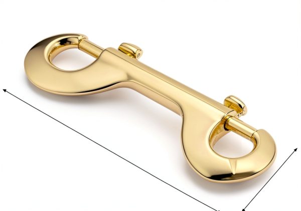 Snap Hooks Double Ended Bolt Snaps Trigger Snaps Clasp Buckle Trigger Clips Best Spring Pet Buckle Key Chain for Linking Dog Leash Collar Handmade Crafts Project, Plating and Oil Seal, 5PCS Gold-1