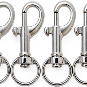 Flag Clips Swivel Snap Hooks LuoQiuFa 4-Piece 1.8-Inch Rust-Resistant-0