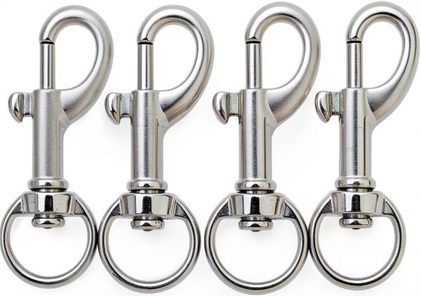 Flag Clips Swivel Snap Hooks LuoQiuFa 4-Piece 1.8-Inch Rust-Resistant-0