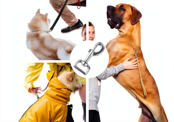 Swivel Eye Bolt Snap Hooks Heavy Duty Dog Leash Clips 4pcs by Buclefly-4