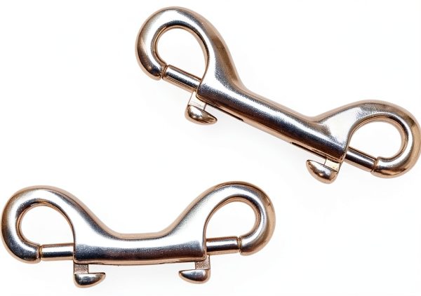 Double Ended Bolt Snap Hooks isWinner Steel 3.5in Silver Pack of 6-3