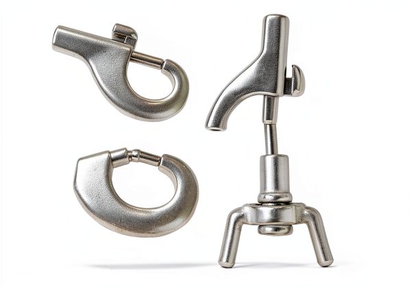 Double Ended Bolt Snap Hooks isWinner Steel 3.5in Silver Pack of 6-2